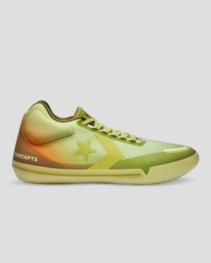 Converse All Star Pro BB Evo Concepts Sneakers High Grøn | CV-735JMS