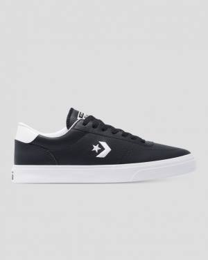 Converse Boulevard Faux Læder Sneakers Low Sort | CV-475MPX