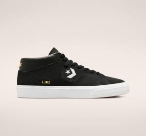 Converse CONS Louie Lopez Pro Mid Skate Sko Sort Hvide | CV-481PCI