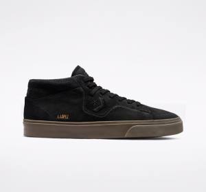 Converse CONS Louie Lopez Pro Nubuck Læder Skate Sko Sort Lysebrune | CV-230LAO