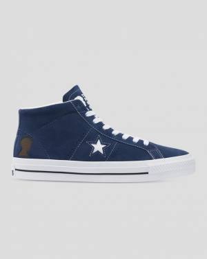 Converse CONS One Star Pro Ben Raemers Foundation Sneakers High Blå | CV-402YAQ