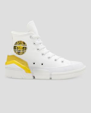 Converse CPX 70 Plaid Patch Sneakers High Hvide | CV-530EMO