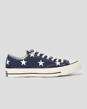 Converse Chuck 70 Archive Print Sneakers Low Blå | CV-073ACT