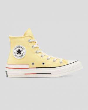 Converse Chuck 70 Colour Block Sneakers High Gul | CV-203QMZ