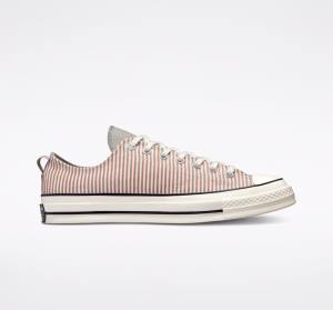 Converse Chuck 70 Crafted Stripe Sneakers Low Olivengrøn | CV-365CQF