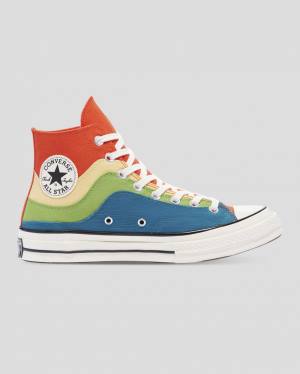 Converse Chuck 70 National Parks Sneakers High Blå Grøn Orange | CV-415FXW