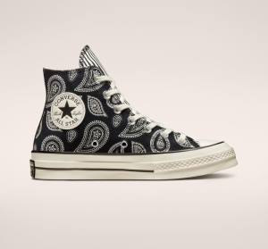 Converse Chuck 70 Paisley Sneakers High Sort | CV-985PWK