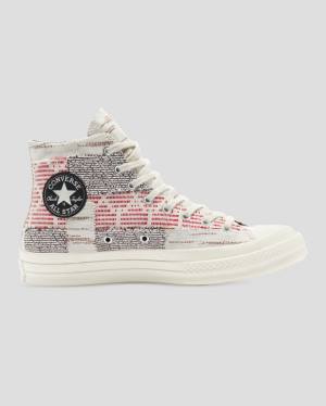 Converse Chuck 70 Patchwork Sneakers High Lyserød Grå | CV-974XIG