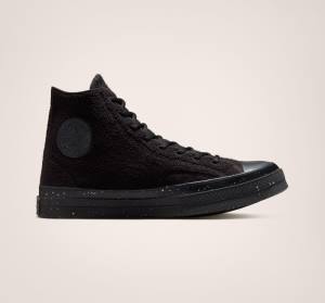 Converse Chuck 70 Renew Sneakers High Sort Lysegrøn | CV-513EDF