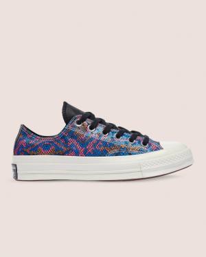 Converse Chuck 70 Satin Snake Print Sneakers Low Sort | CV-571YSK