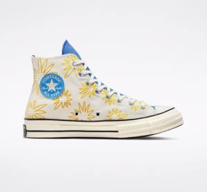 Converse Chuck 70 Sunny Floral Sneakers High Blå | CV-026RJH