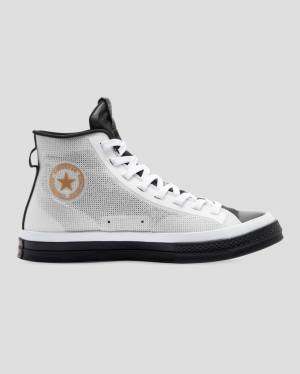 Converse Chuck 70 Then & Now Sneakers High Sort Hvide | CV-860BUQ