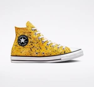 Converse Chuck Taylor All Star Archive Paint Splatter Sneakers High Hvide | CV-185HKO