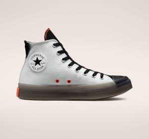 Converse Chuck Taylor All Star CX Stretch Canvas Sneakers High Lysesølv Sort Mango | CV-140QRO