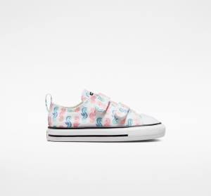 Converse Chuck Taylor All Star Easy-On Seahorses Sneakers Low Hvide Lyserød Lyse | CV-526WAY