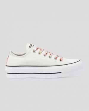 Converse Chuck Taylor All Star Lift Garden Party Sneakers Low Beige | CV-451QOW