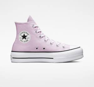 Converse Chuck Taylor All Star Lift Platform Seasonal Color Sneakers High Hvide Sort | CV-592ARN