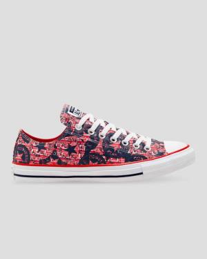 Converse Chuck Taylor All Star Logo Replay Sneakers Low Rød Sort | CV-392DFH