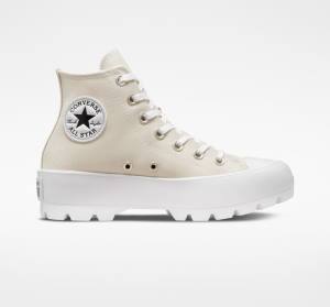 Converse Chuck Taylor All Star Lugged Seasonal Color Sneakers High Brune Hvide Sort | CV-598BRX