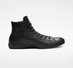 Converse Chuck Taylor All Star Læder Sneakers High Sort | CV-281CVM