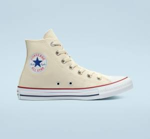 Converse Chuck Taylor All Star Natural Ivory Sneakers High Beige Hvide | CV-067AMX