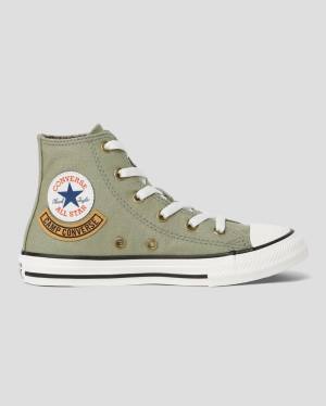 Converse Chuck Taylor All Star Pocket Camp Sneakers High Grøn | CV-563KMC