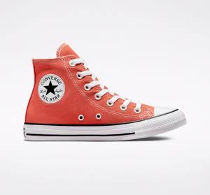 Converse Chuck Taylor All Star Seasonal Color Sneakers High Orange | CV-543KCH