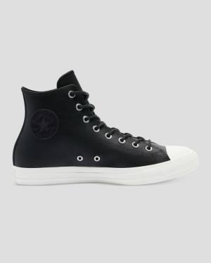 Converse Chuck Taylor All Star Seasonal Læder Sneakers High Sort | CV-746HCG