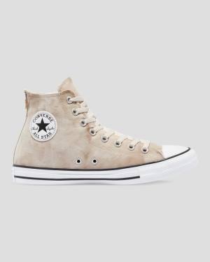 Converse Chuck Taylor All Star Summer Daze Wash Sneakers High Khaki | CV-165BOE