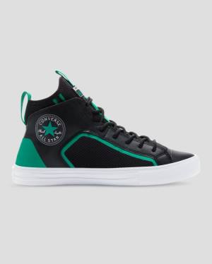 Converse Chuck Taylor All Star Ultra Sneakers High Sort Grøn | CV-295GOQ