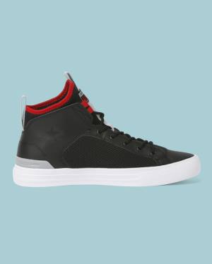 Converse Chuck Taylor All Star Ultra Syntetisk Læder Sneakers High Sort | CV-789GWU