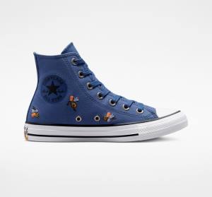 Converse Chuck Taylor All Star We Are Stronger Together Sneakers High Blå Indigo | CV-387VES