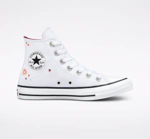 Converse Chuck Taylor All Star You Are On The Right Path Sneakers High Hvide | CV-591TOA