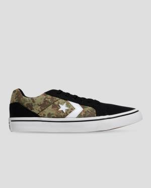 Converse El Distrito Mix And Match Sneakers Low Sort Camo | CV-283DXR