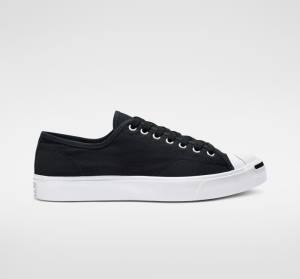 Converse Jack Purcell Canvas Sneakers Low Sort Hvide | CV-287IHK