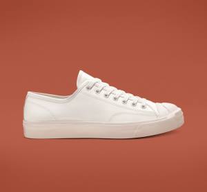 Converse Jack Purcell Læder Sneakers Low Hvide Hvide Hvide | CV-146XDO