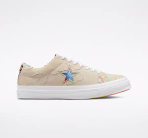 Converse One Star Pride Sneakers Low Rød | CV-714HRI