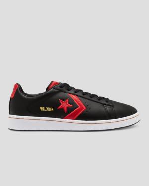 Converse Pro Læder Bleeding Colours Sneakers Low Sort | CV-346OAZ