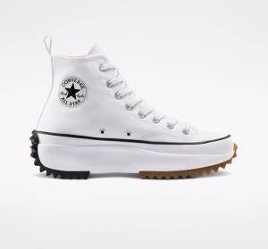 Converse Run Star Hike Platform Sneakers High Hvide Sort | CV-923OCW