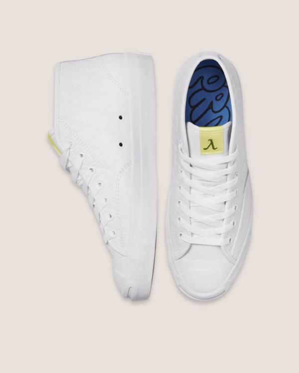 Converse Alexis Sablone Pride Jack Purcell Pro Sneakers High Hvide | CV-107ORS