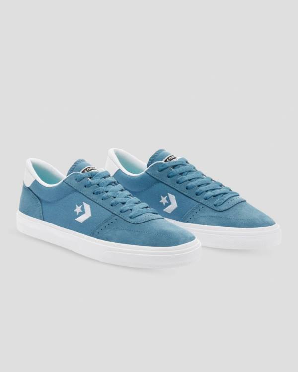 Converse Boulevard Sneakers Low Blå | CV-901QSO