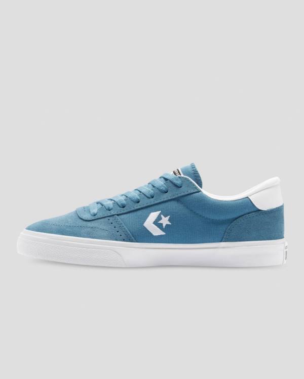 Converse Boulevard Sneakers Low Blå | CV-901QSO