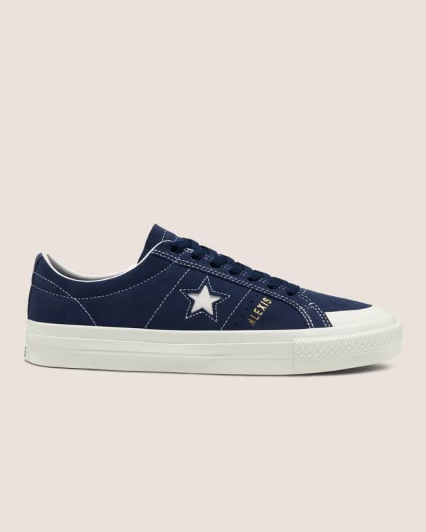 Converse CONS Alexis Sablone One Star Pro Ruskind Sneakers Low Blå | CV-713XAE