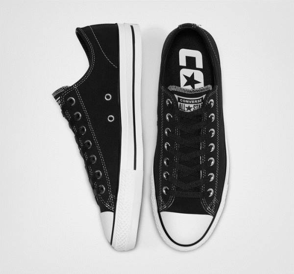 Converse CONS Chuck Taylor All Star Pro Ruskind Skate Sko Sort Hvide | CV-630CFL