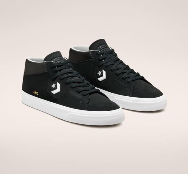 Converse CONS Louie Lopez Pro Mid Skate Sko Sort Hvide | CV-481PCI