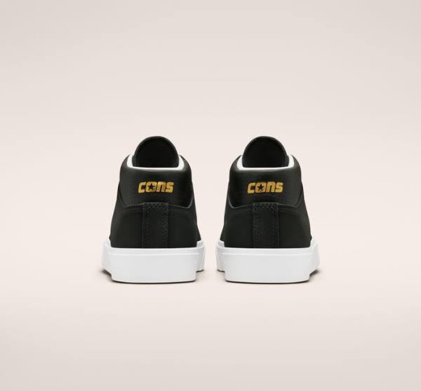 Converse CONS Louie Lopez Pro Mid Skate Sko Sort Hvide | CV-481PCI