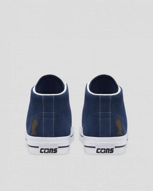 Converse CONS One Star Pro Ben Raemers Foundation Sneakers High Blå | CV-651HNQ