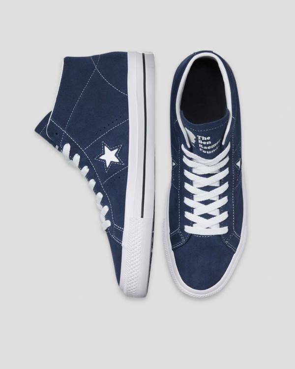 Converse CONS One Star Pro Ben Raemers Foundation Sneakers High Blå | CV-651HNQ