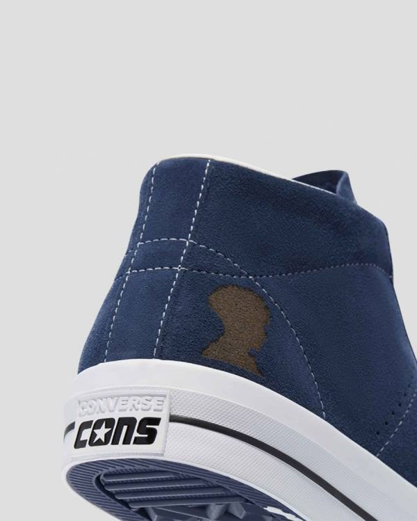 Converse CONS One Star Pro Ben Raemers Foundation Sneakers High Blå | CV-651HNQ