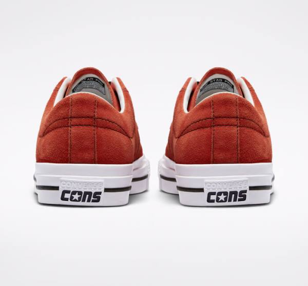 Converse CONS One Star Pro Ruskind Skate Sko Sort Hvide | CV-239VUT